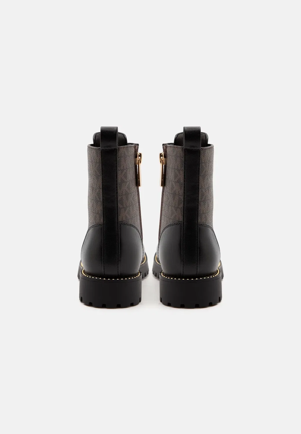 Детские и подростковые ботильоны Kalina на шнуровке Michael Kors Kids, Black/Brown/Butternut Sig — фото 3