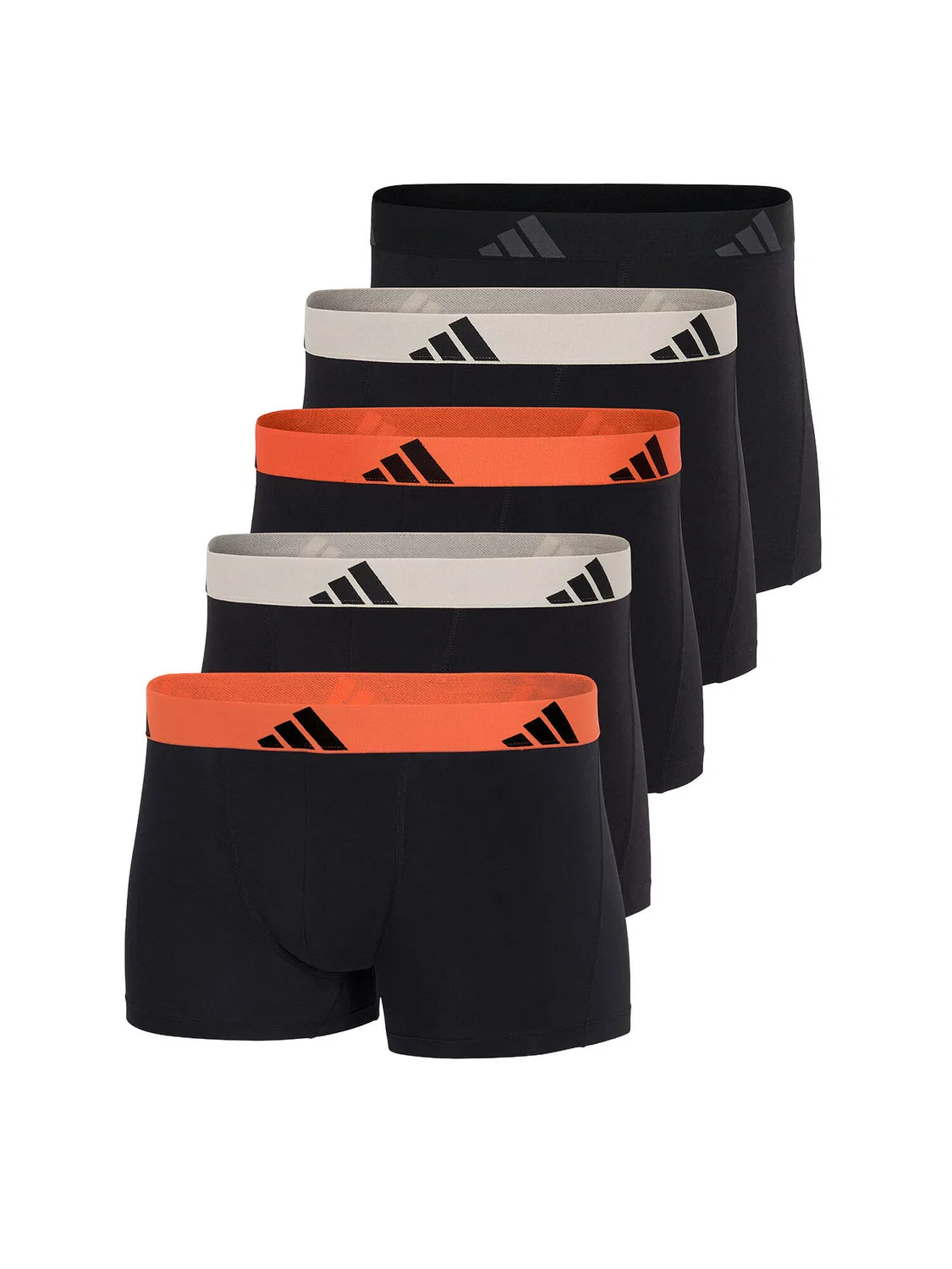 Мужские облегающие боксеры Active Flex Cotton Adidas, Schwarz Hellgrau
