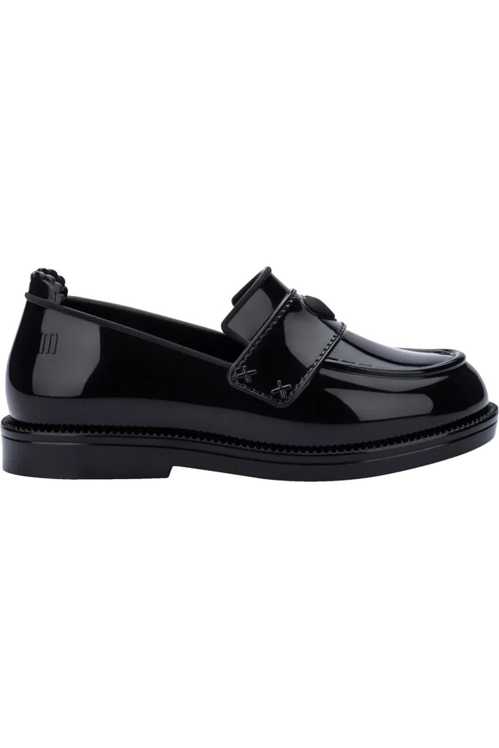 Детские туфли лоферы на плоской подошве Royal Love Mini Melissa, черный — фото 3