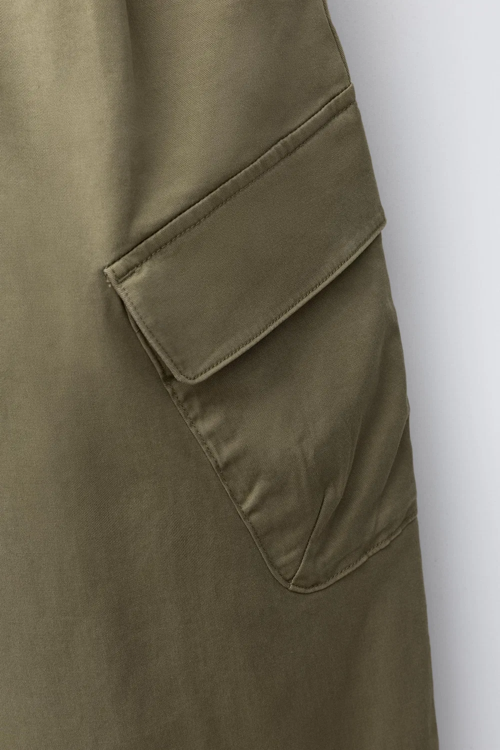 Брюки-карго ZARA, Khaki — фото 4