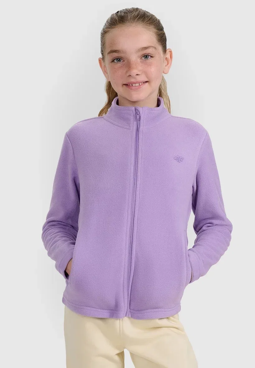 Polar ze stójką slim dziewczęcy - флисовая куртка 4F, Violet — фото 2