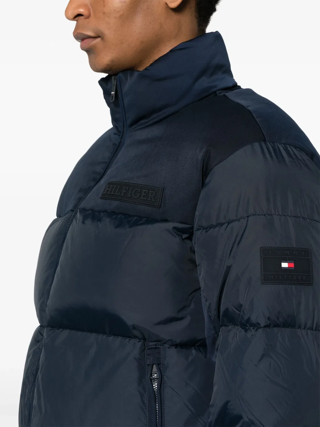 Пуховик Нью-Йорк Tommy Hilfiger, темно-синий — фото 2