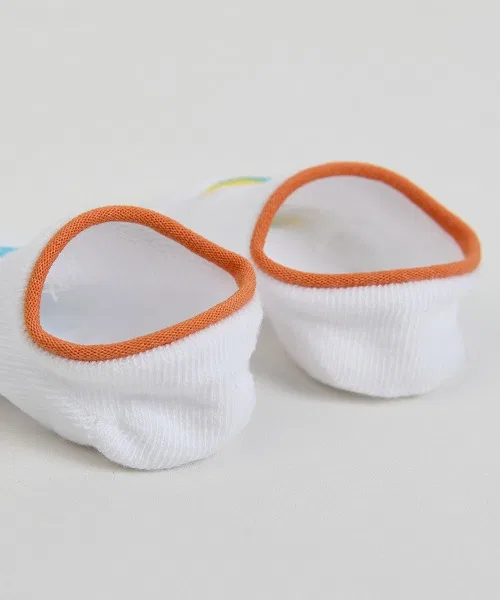 Детские носки-слипоны с морским принтом, модель Marine Motif Sneaker Socks, moimoln, Ivory — фото 4