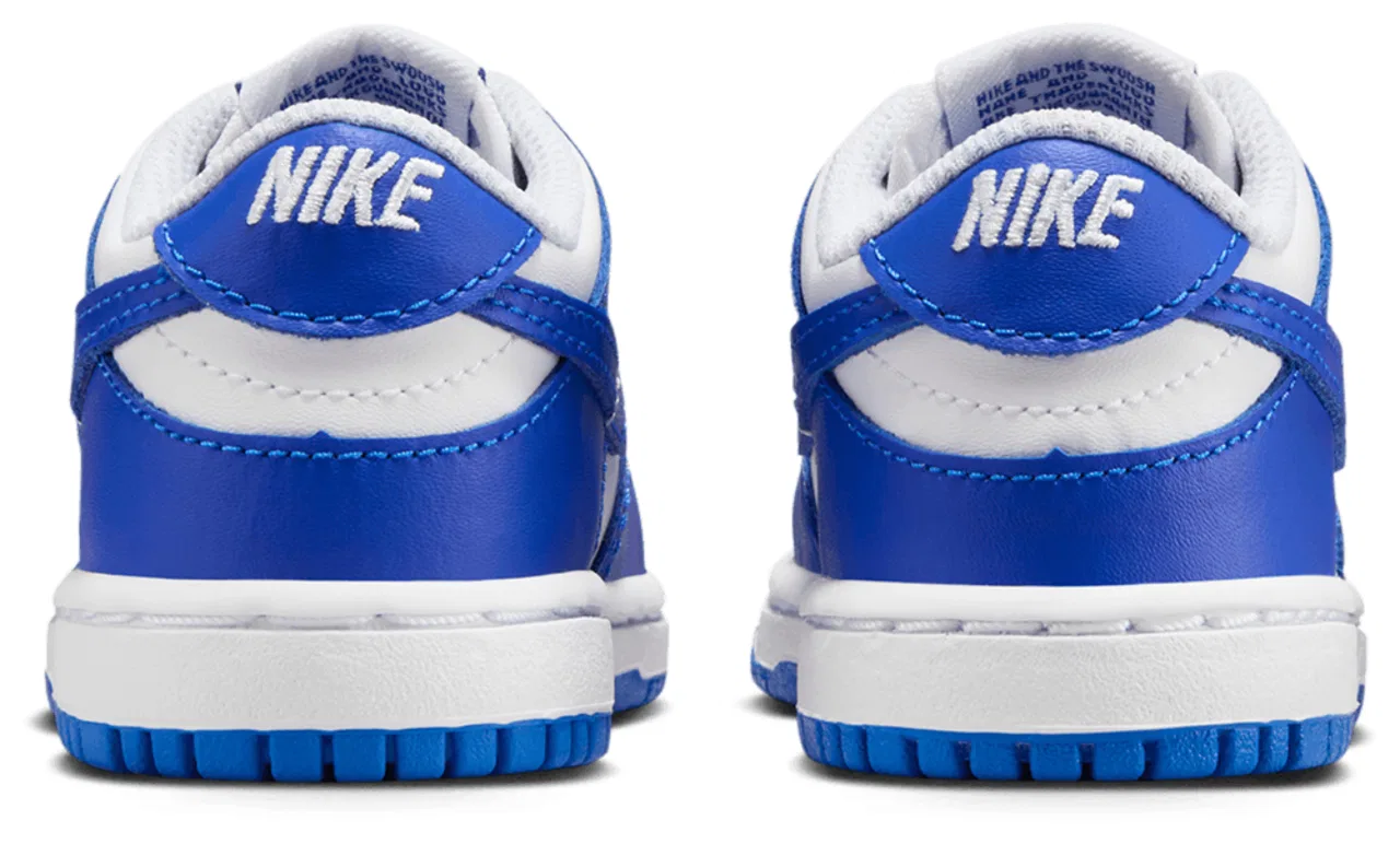 Кроссовки для мальчиков Nike Dunk Low, цвет White/Blue — фото 3