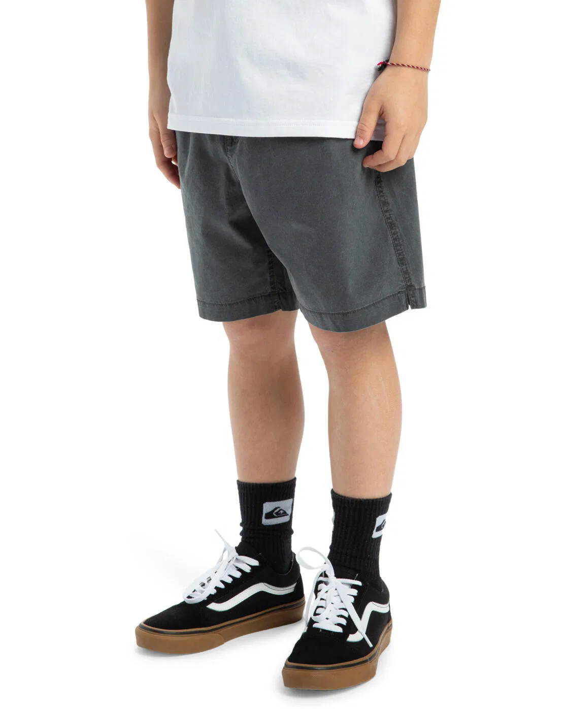 Детские шорты с эластичным поясом TAXER YOUTH 15" Quiksilver, Schwarz — фото 3