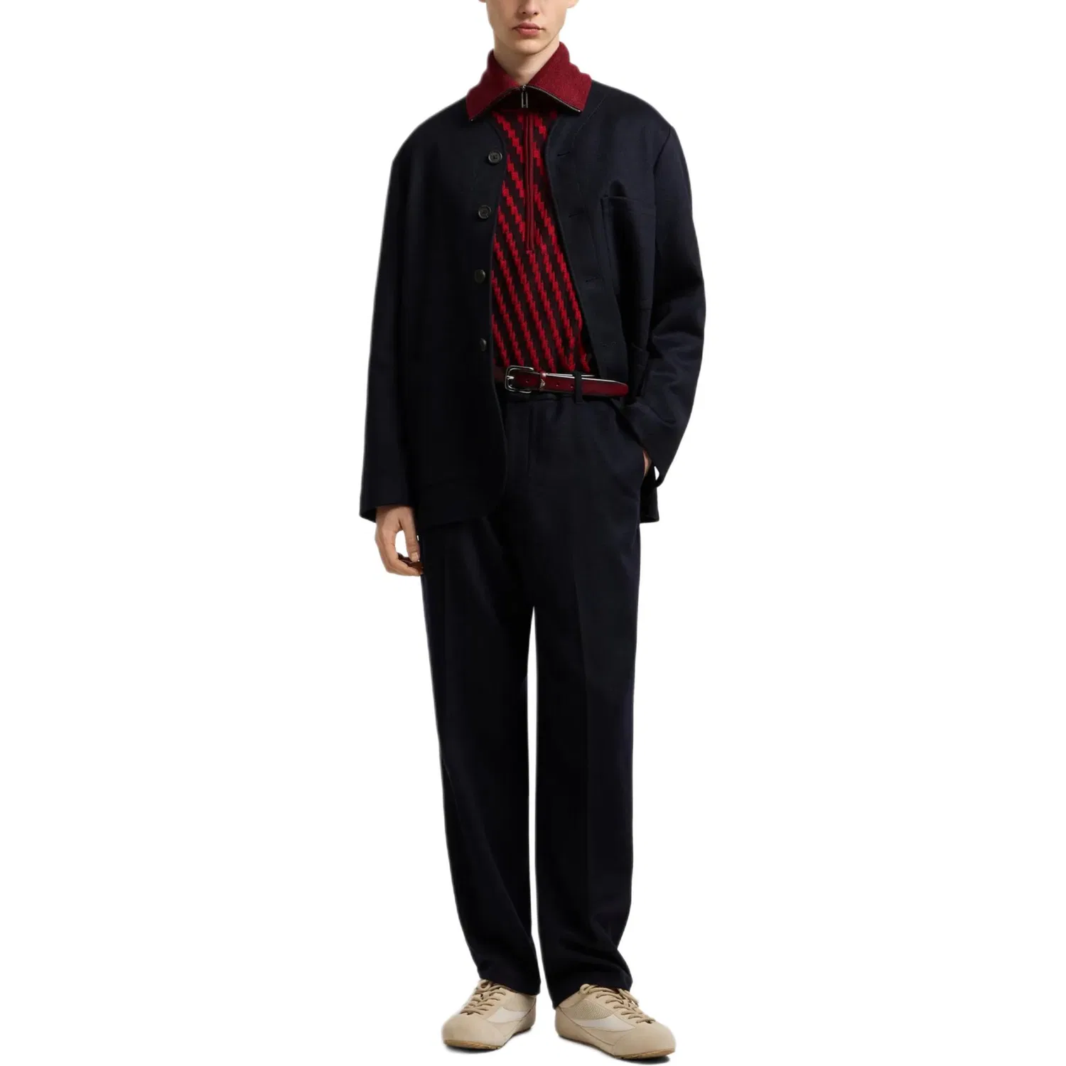Мужской свитер EMPORIO ARMANI, Red — фото 2