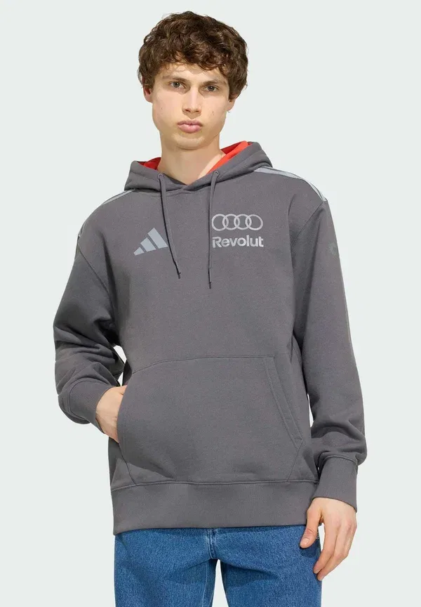 Толстовка с капюшоном для пилота команды Audi Revolut F1 Adidas Performance, серый — фото 2