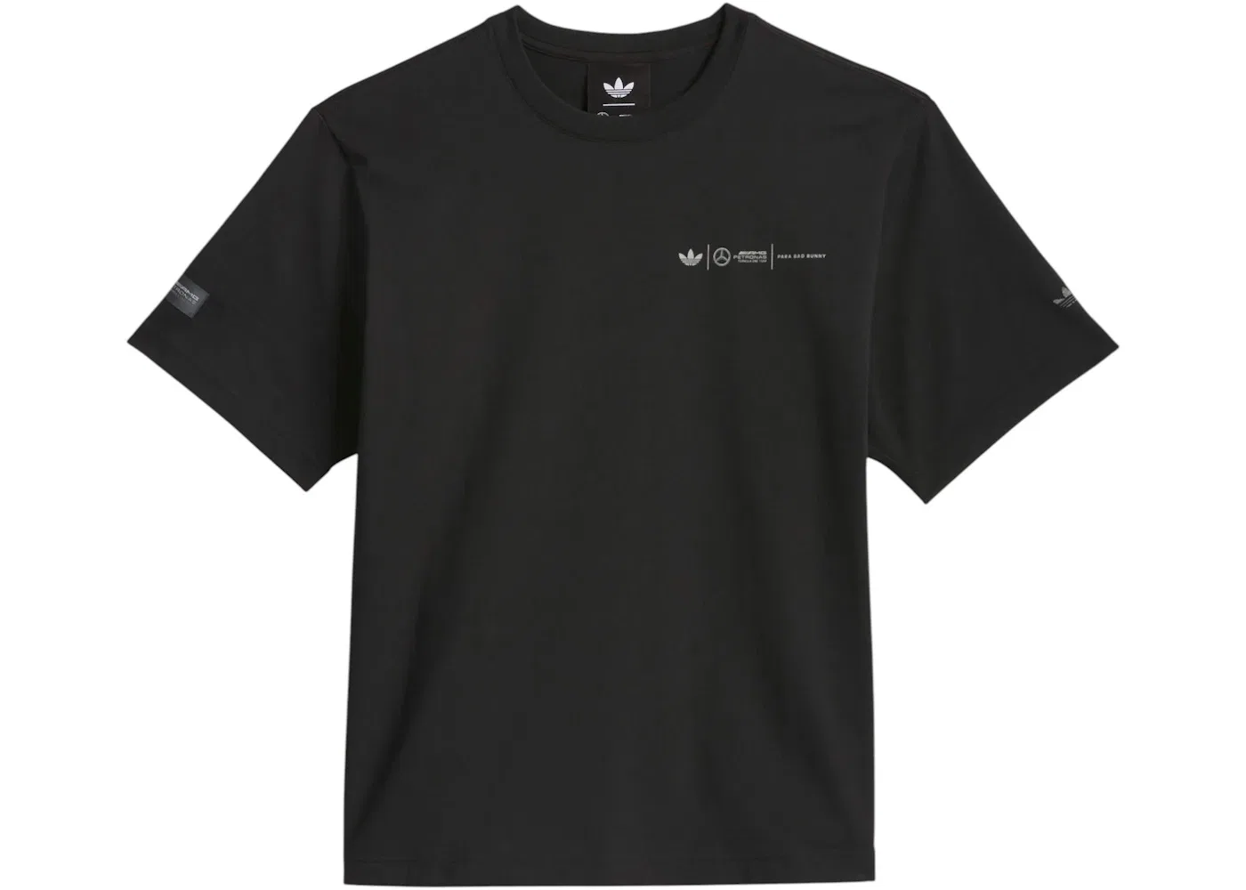 Мужская футболка с принтом Adidas x Bad Bunny x Mercedes AMG F1 T-Shirt, Black — фото 2