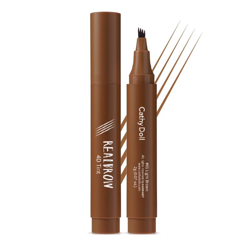 

Cathy Doll Real Brow 4D Тинт 2г.(М) 01 Светло-коричневый, Light Brown