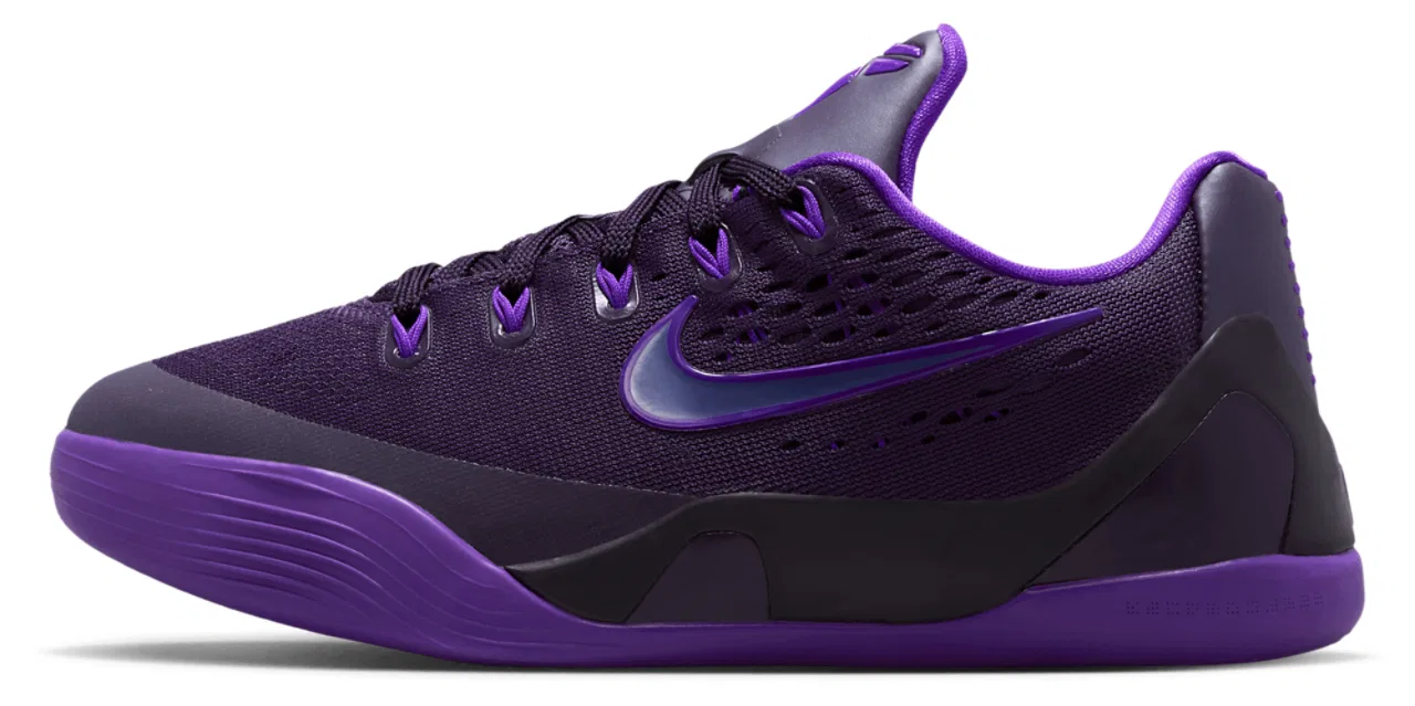Кроссовки для мальчиков Kobe IX Low EM Nike, цвет Sanded Purple/Purple Dynasty/Fierce Purple — фото 2