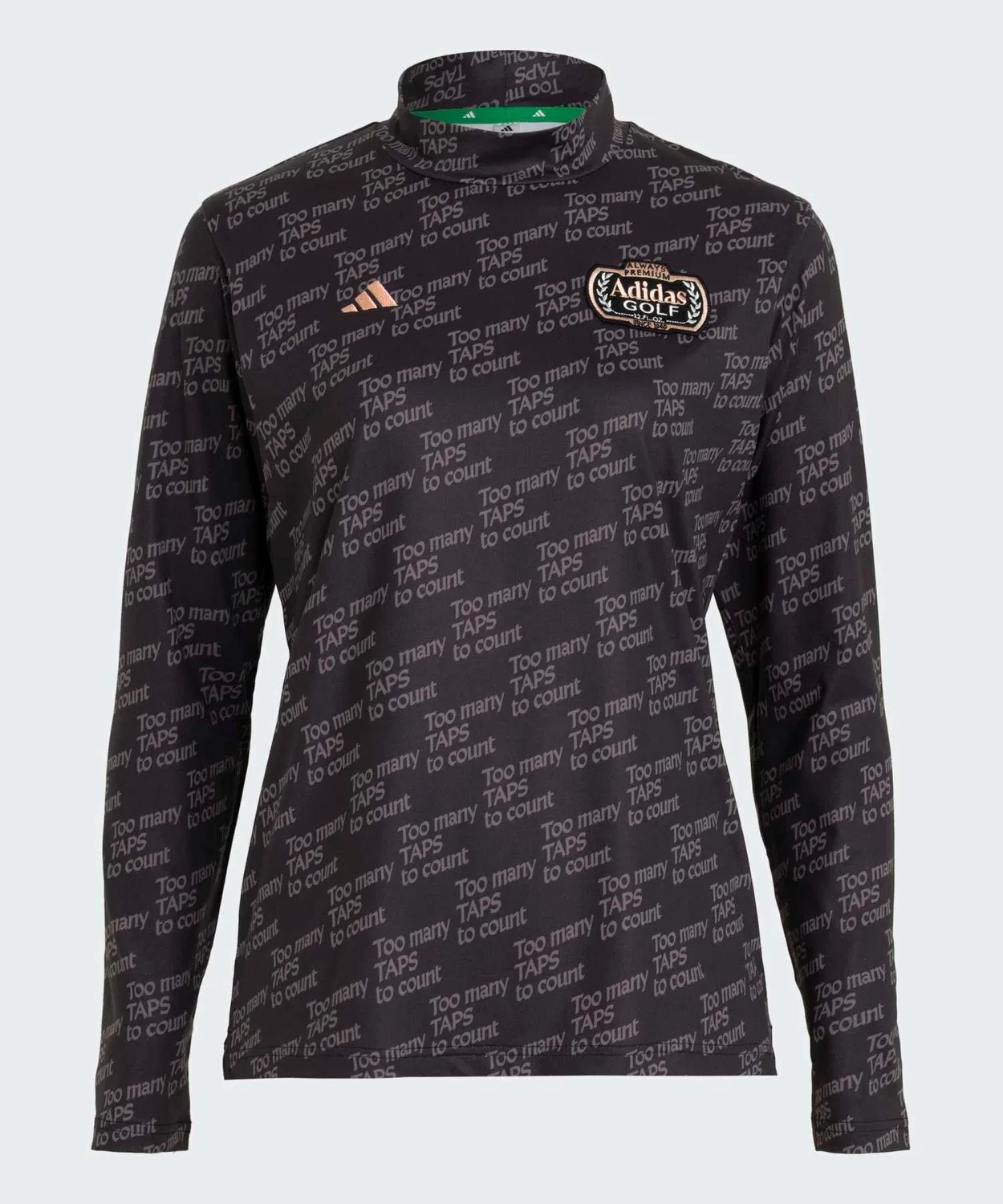 Женская футболка с длинным рукавомс принтом CHIP Adidas, Black