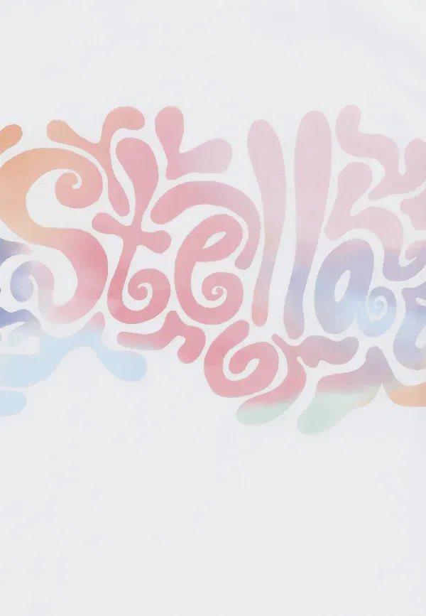 Футболка с принтом Print T-shirt Stella Mccartney Kids, белый — фото 3