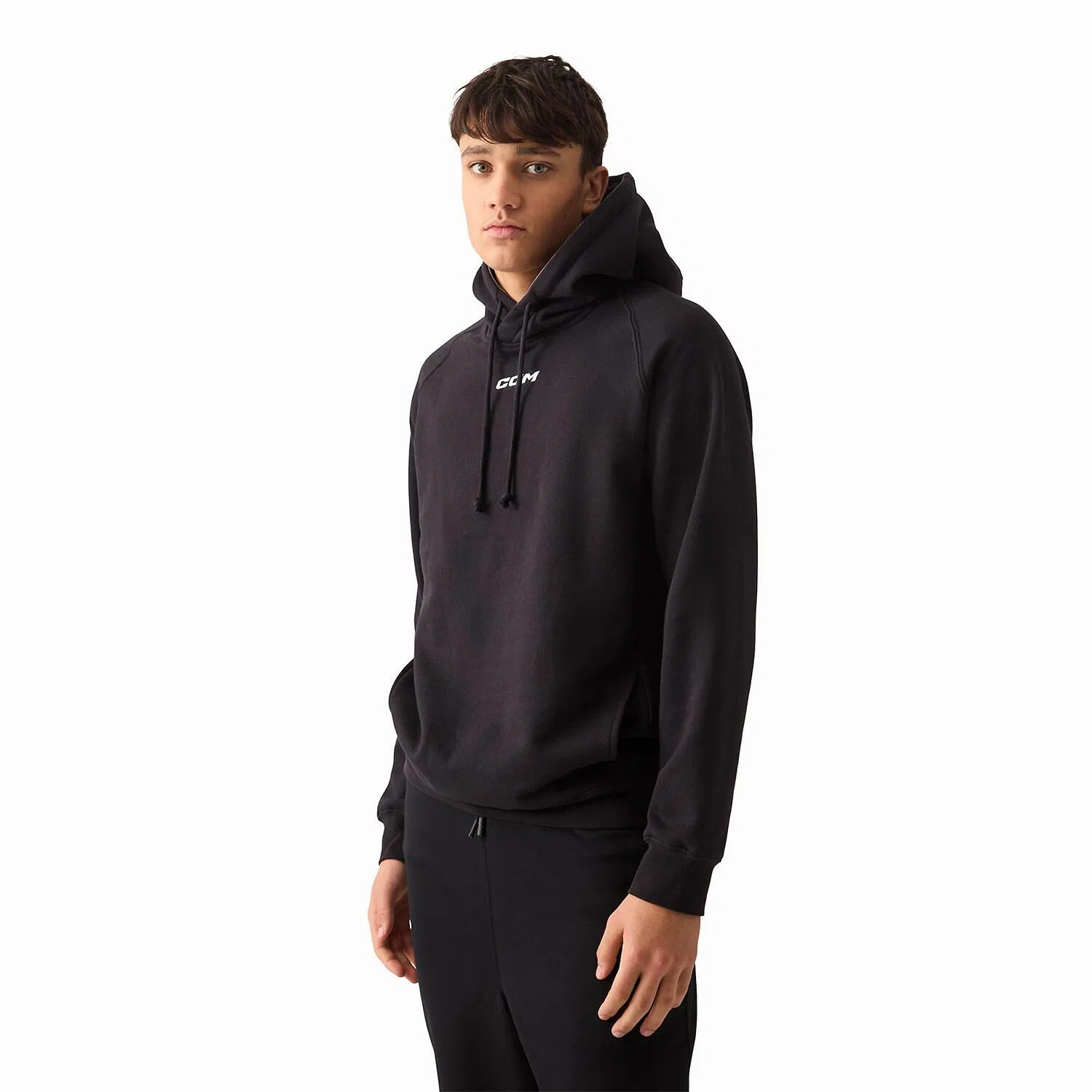 Детское худи Team Pullover Hoodie Ccm, Schwarz — фото 3