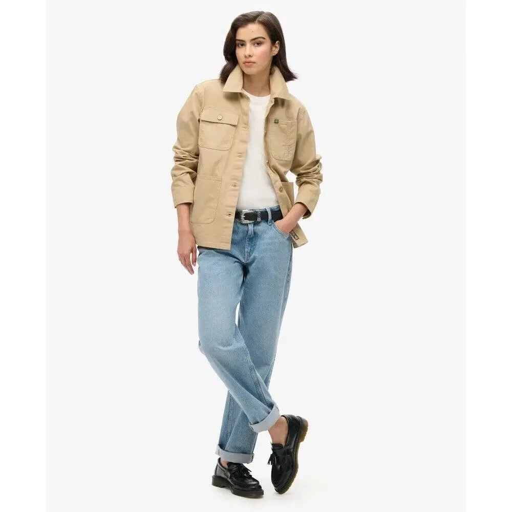 Женская куртка-чук с вышивкой Superdry, Grun — фото 4
