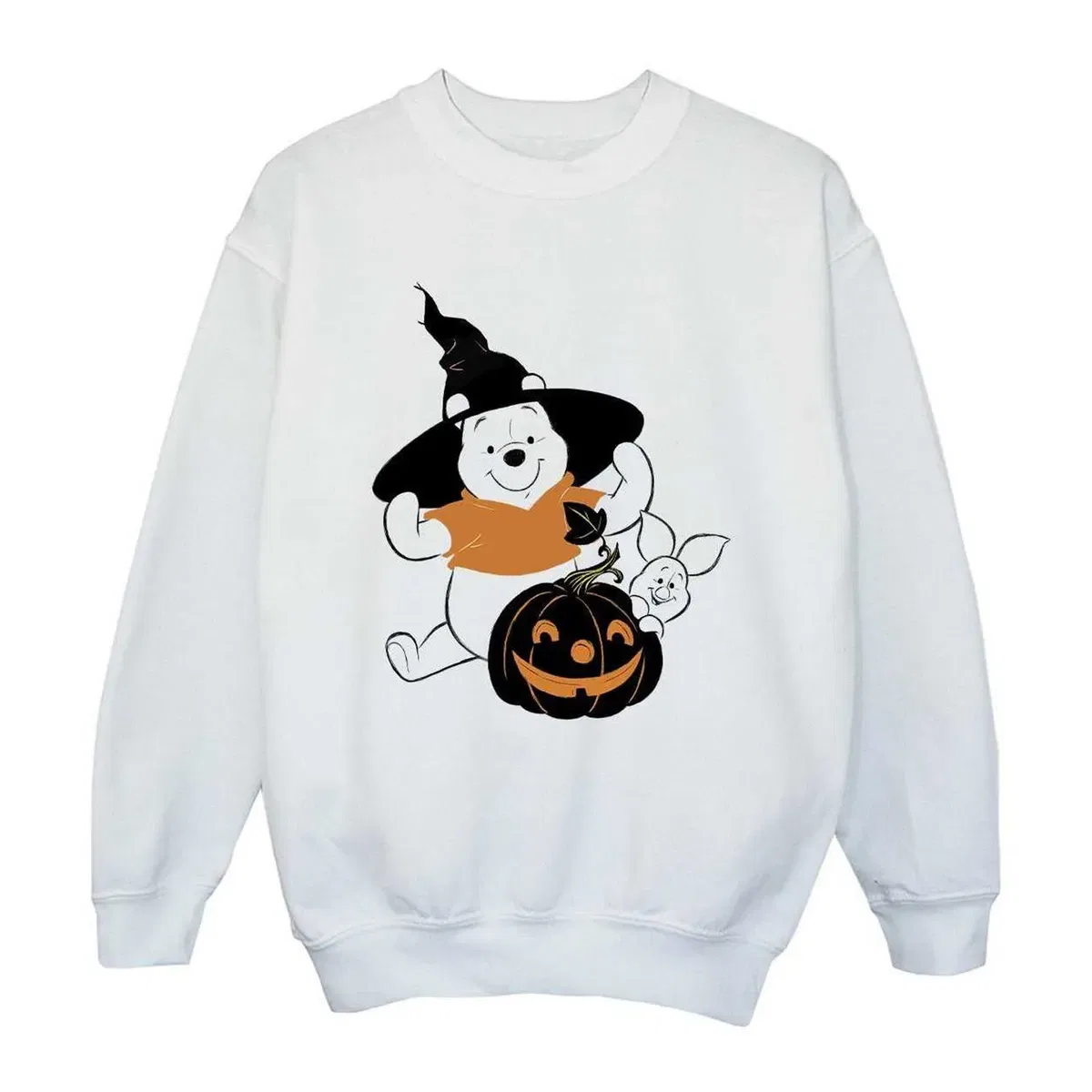 Свитшот с принтом Pumpkin Halloween Winnie The Pooh, White