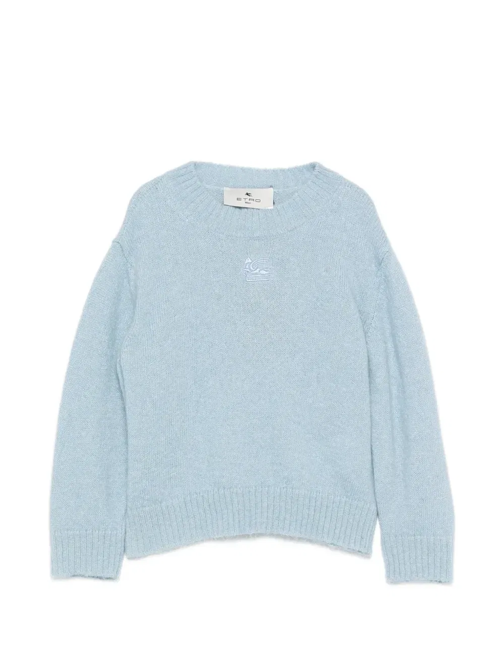Свитер с вышивкой Pegaso ETRO KIDS, синий