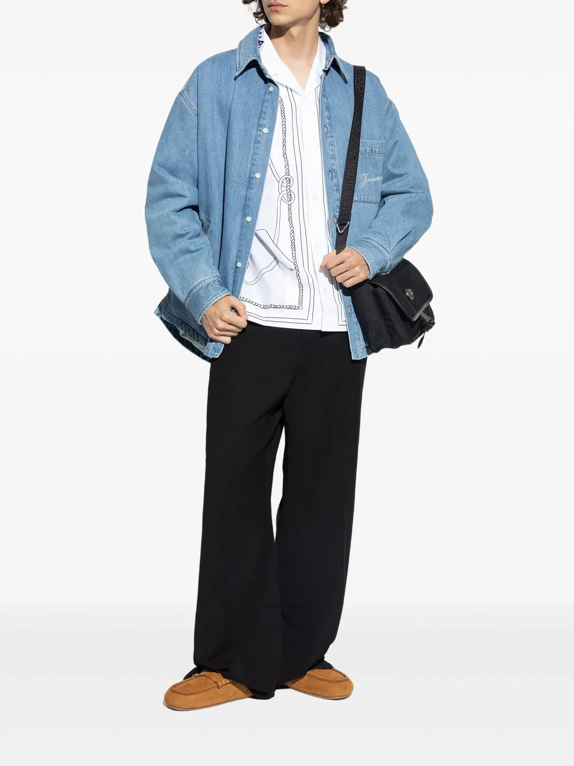 Рубашка-оверсайз La Chemise Boulanger Jacquemus, светло-голубой — фото 2