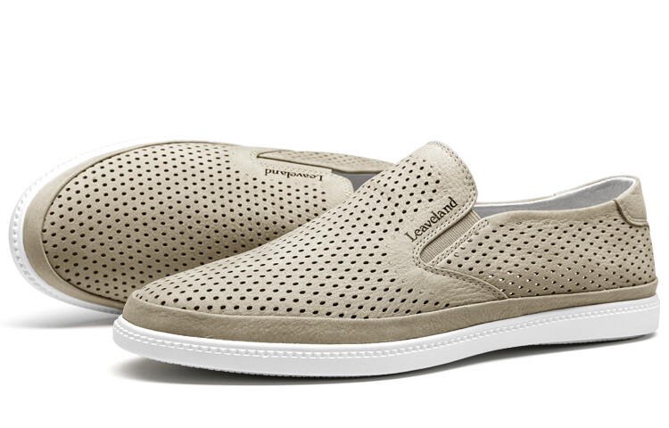 Туфли мужские Men"s Casual Men Low-Top Leaveland, белый — фото 2