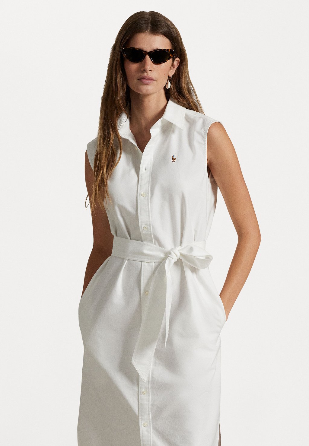 

Платье-рубашка CORY SLEEVELESS DAY DRESS Polo Ralph Lauren, белый