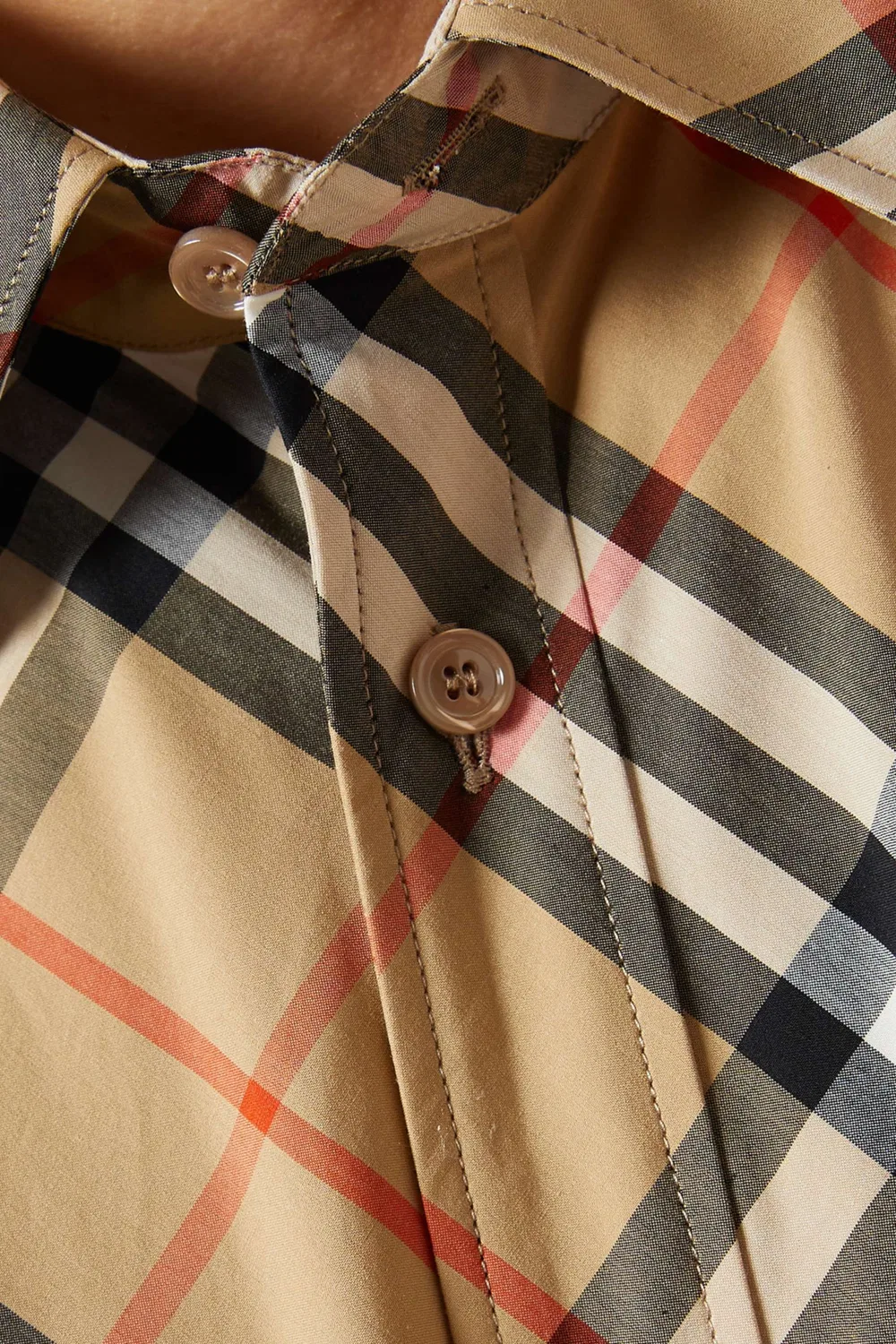 Рубашка хлопковая Signature Check Burberry — фото 4