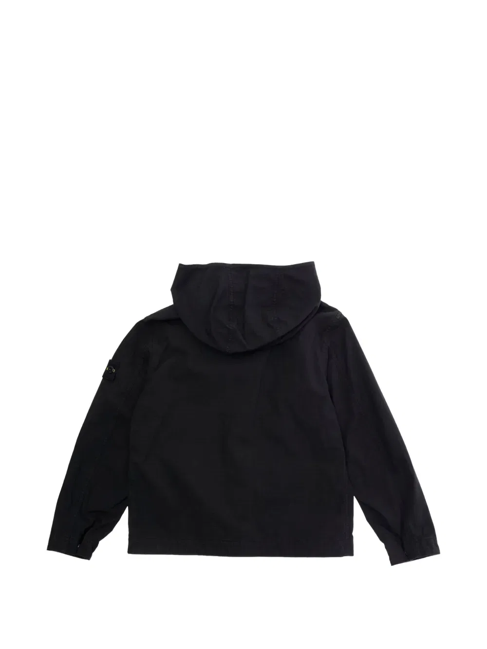 Куртка с капюшоном и карманами Stone Island Junior, черный — фото 2