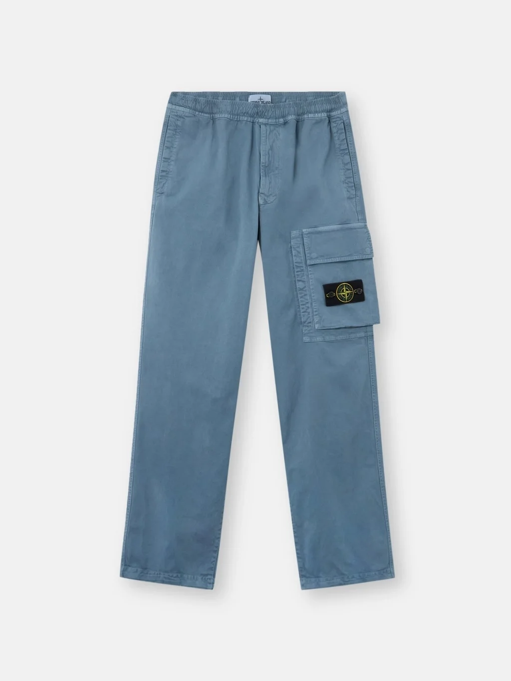 Мужские брюки-джоггеры Stone Island Loose-fit With Drawstring Cuffs, стальной синий — фото 2