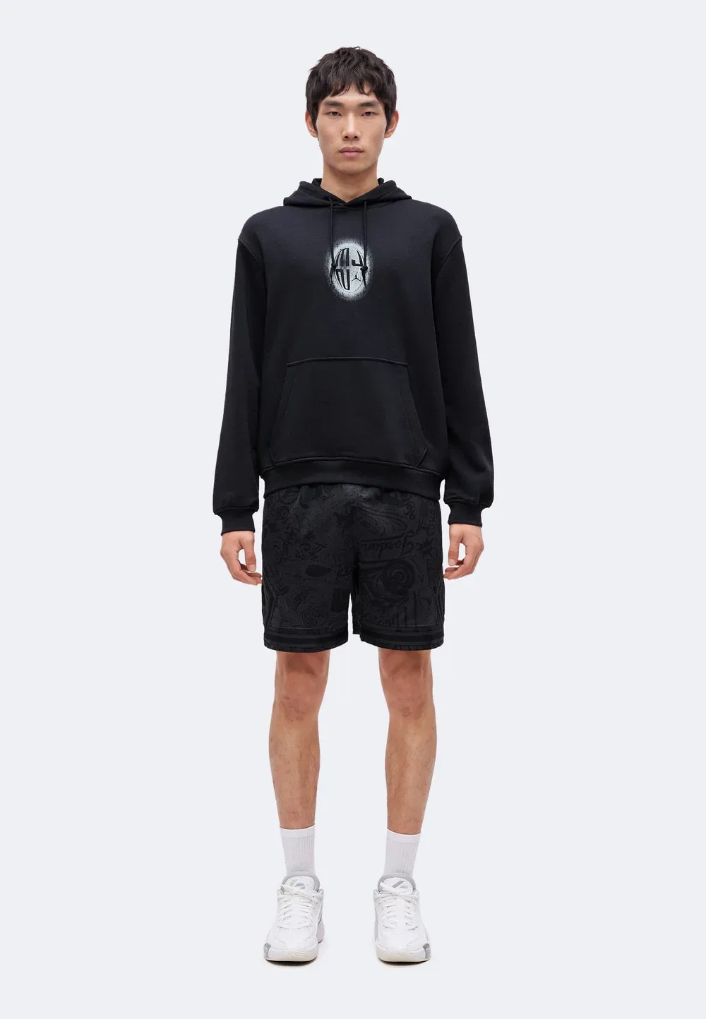 Спортивные шорты Diamond short aop Jordan, Off Noir/Black — фото 2