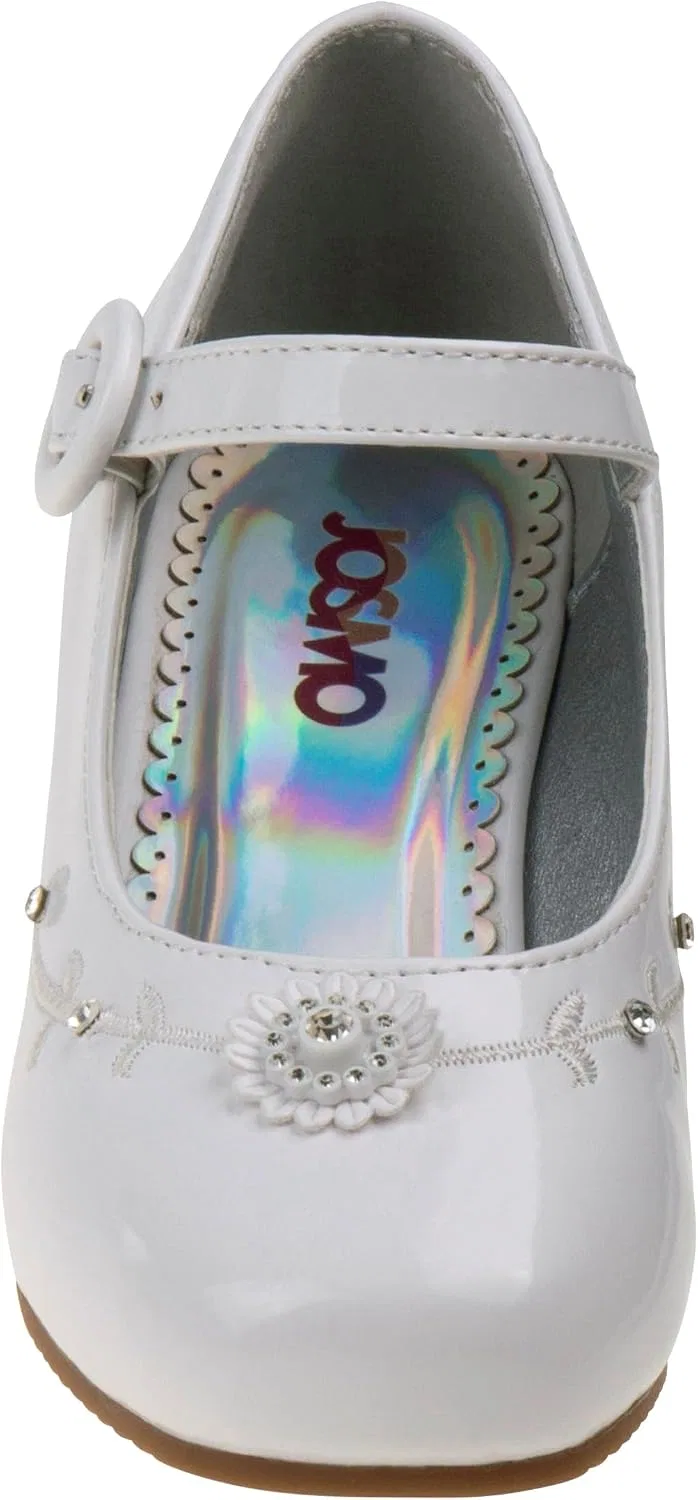Детские туфли Мэри Джейн для девочек Josmo, Pearl White Patent — фото 2