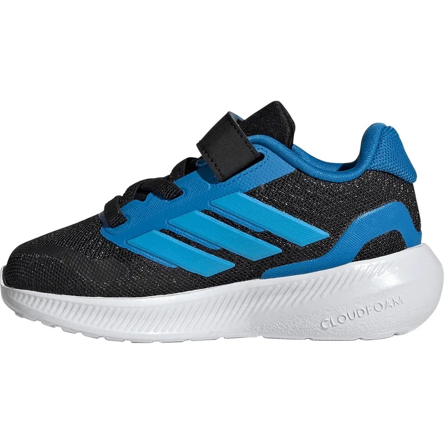 Детские кроссовки с шнуровкой Runfalcon 5 adidas, Черный — фото 2