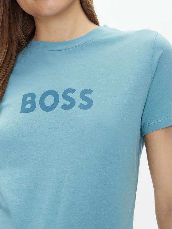 Футболка regular fit Boss, светло-голубой — фото 4