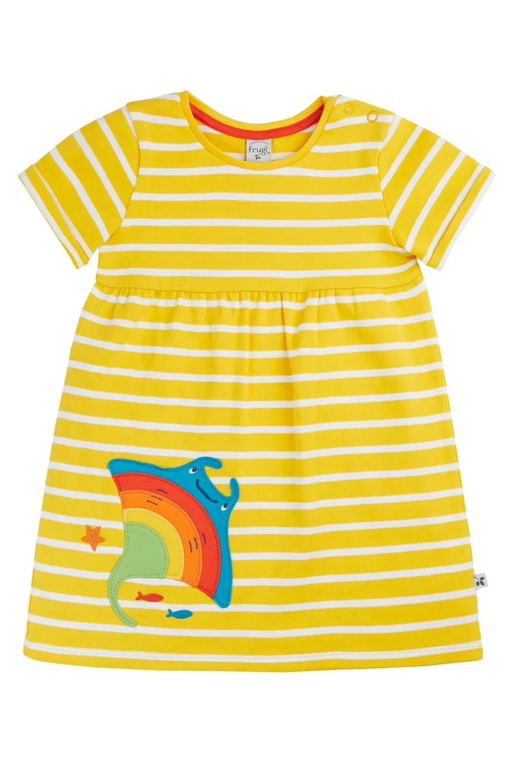 Детское платье с аппликацией Tallie Frugi, Yellow
