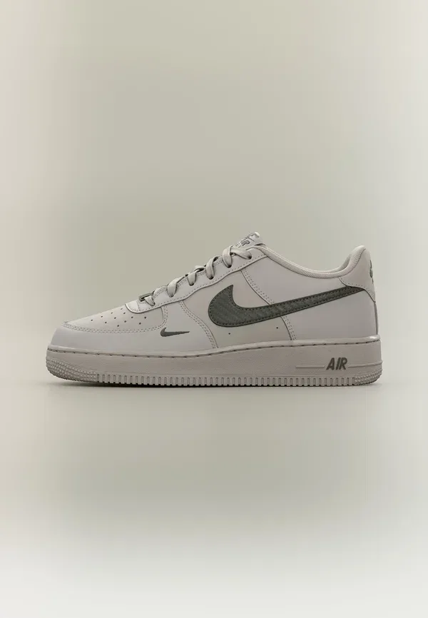Кроссовки из экокожи Air force 1 ki tech, Nike Sportswear, College Grey/Newsprint, серый