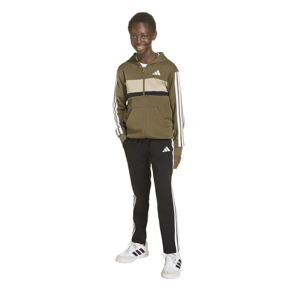 Детский спортивный костюм из футера Seasonals adidas, Verde
