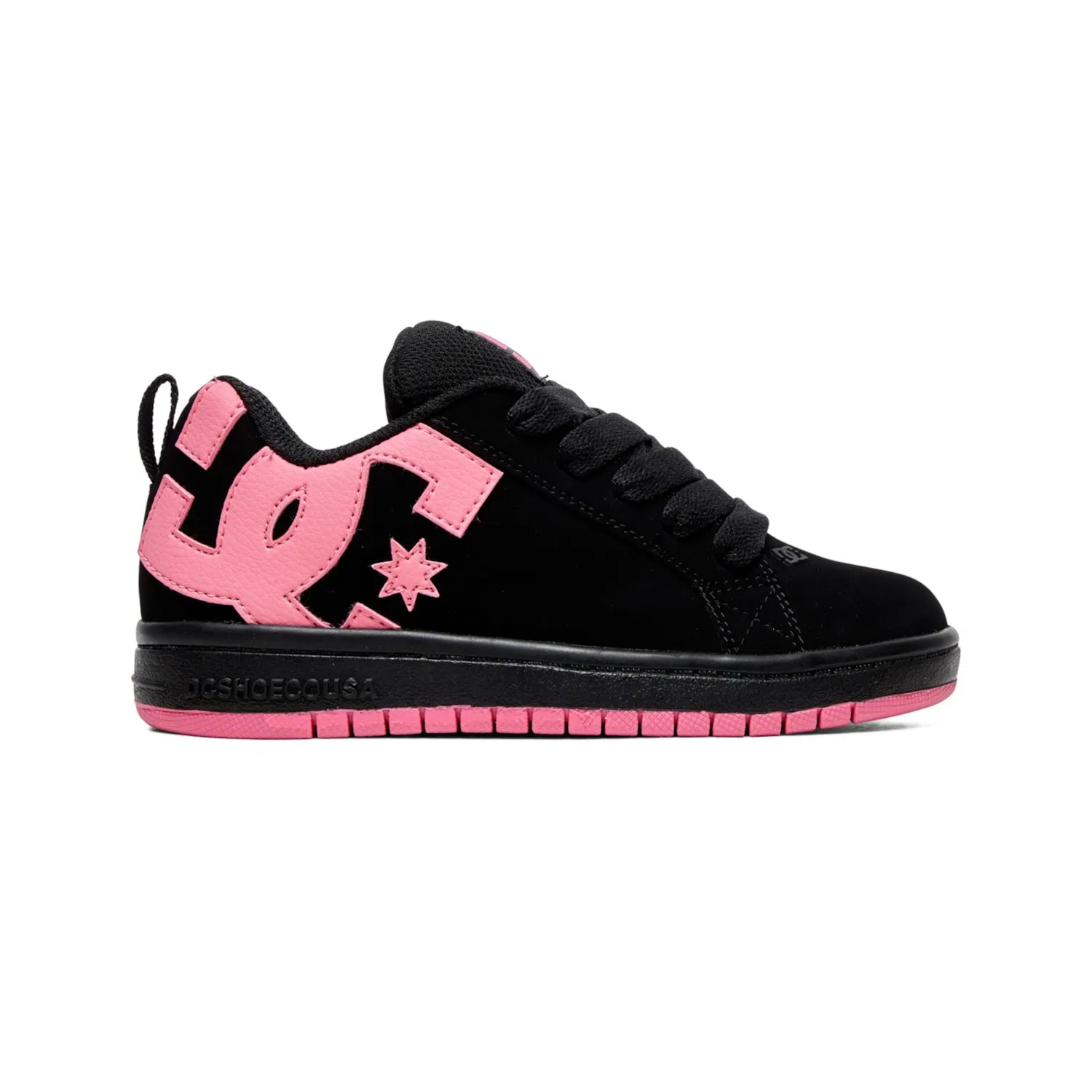 Детские кроссовки Court Graffik DC Shoes, Black/Pink — фото 2