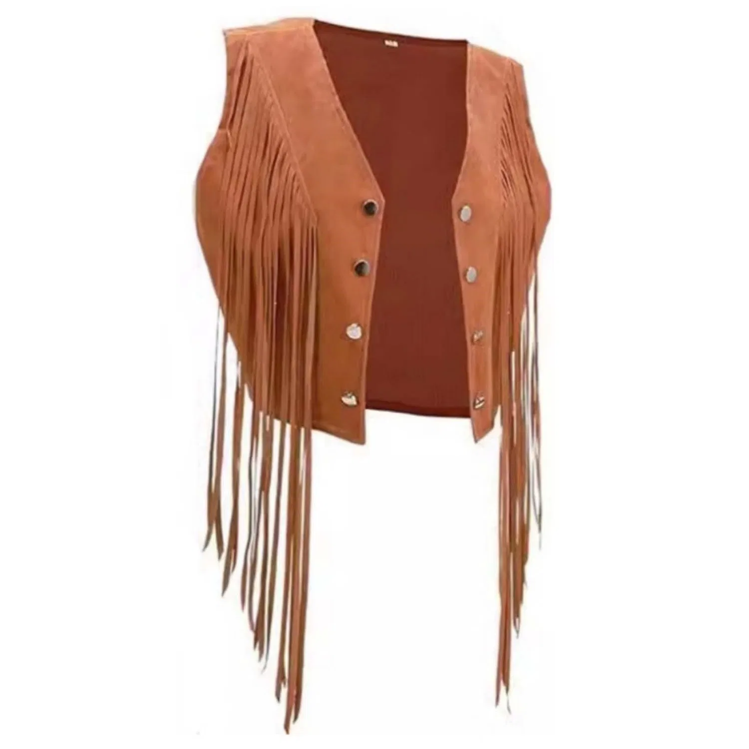 Женский жилет с лацканами Trench Cappotto Elegante Calda Transizione Giacca Invernale Senza Maniche Gilet Risvolto, Cachi — фото 2