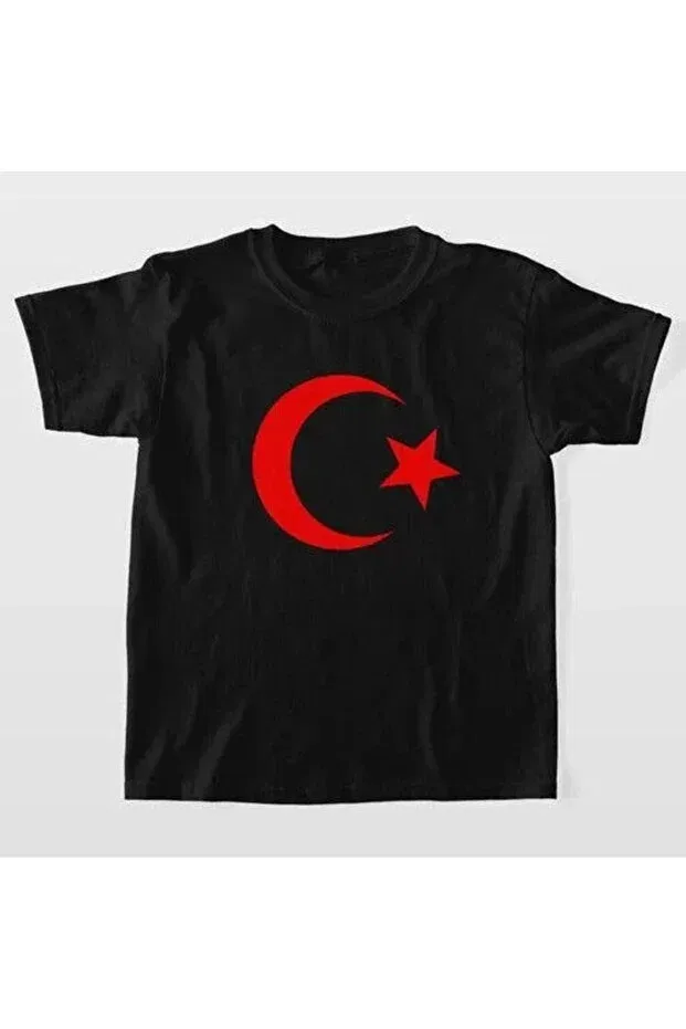 Детская футболка с принтом Unisex Kids Printed T-Shirt Generic Brands, Black