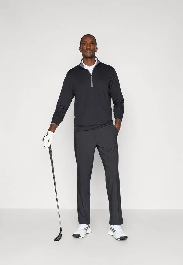 Мужская легкая толстовка на молнии до середины груди Adidas Golf, Black — фото 2