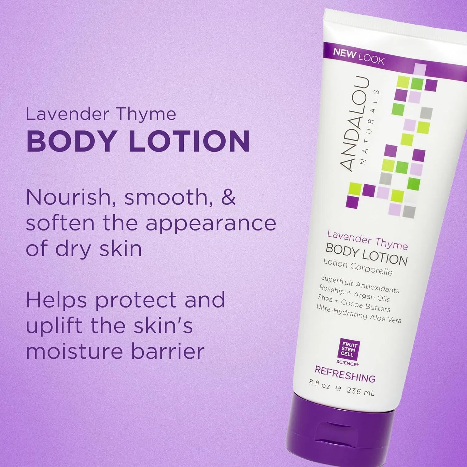 Лосьон для тела Andalou Naturals Lavender Thyme Refreshing, 236 мл — фото 2