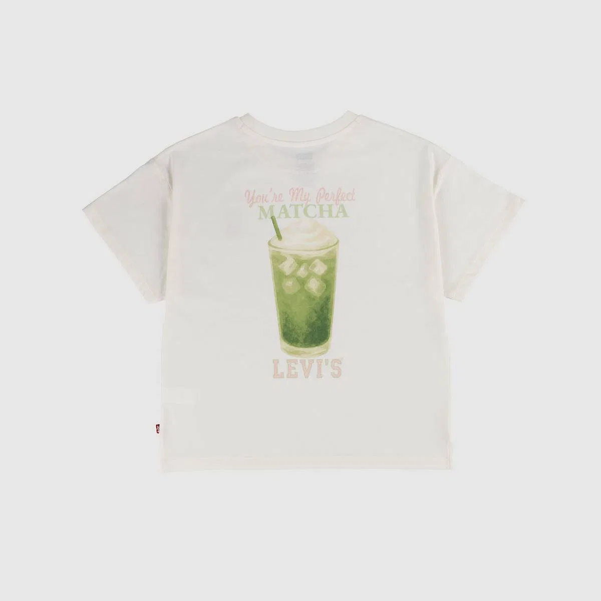 Футболка оверсайз цвета матча для девочек 7-16 лет Levi's, Egret - White — фото 2