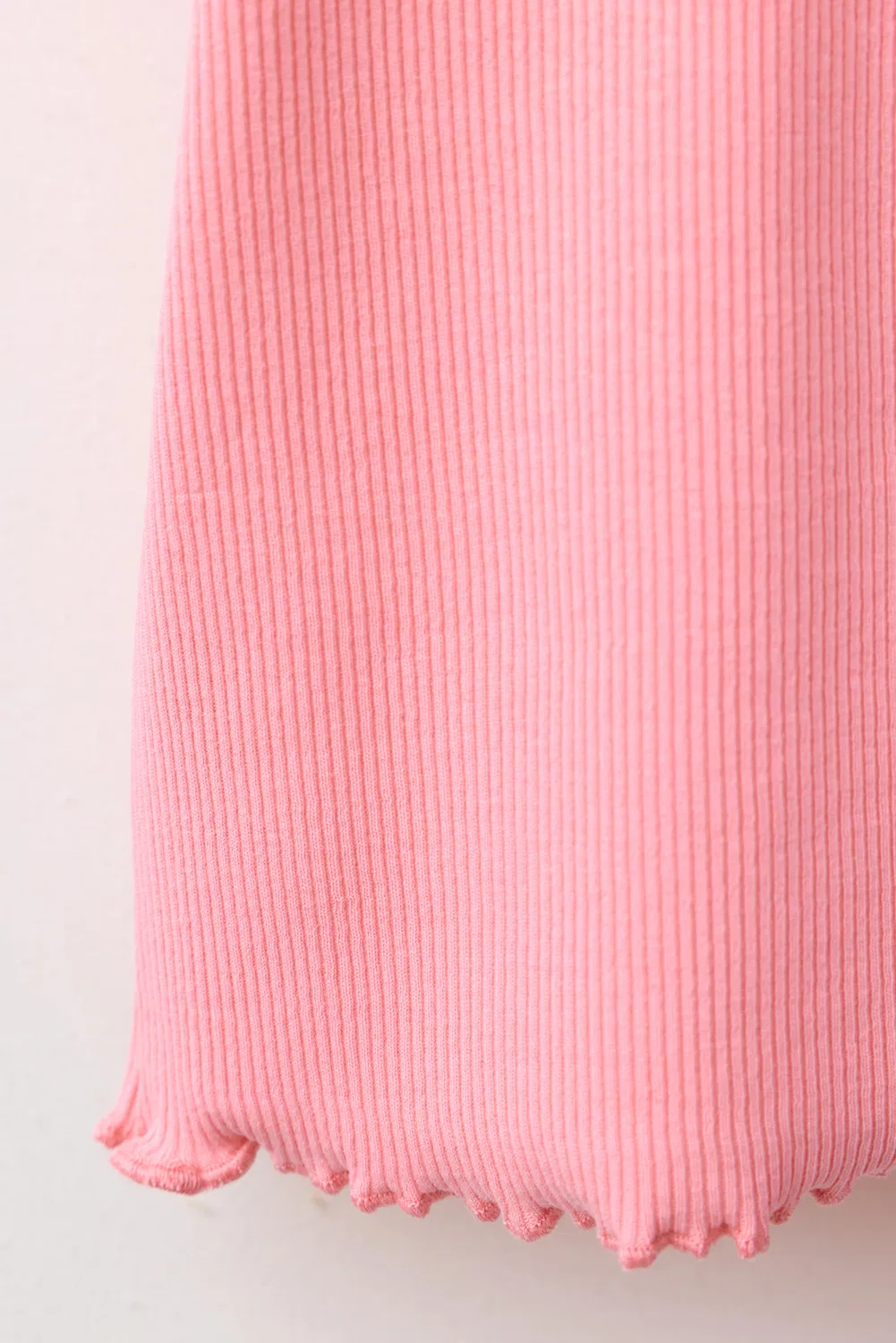 Ребристая футболка с нашивкой ZARA, Coral — фото 4