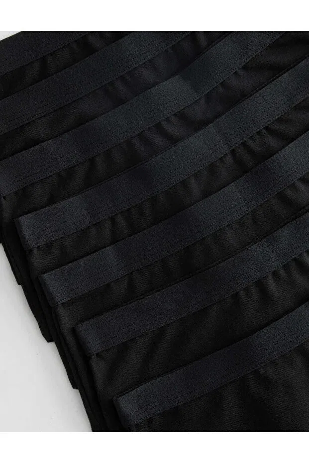 Детский комплект трусиков для девочек с принтом Marks & Spencer, Black — фото 2