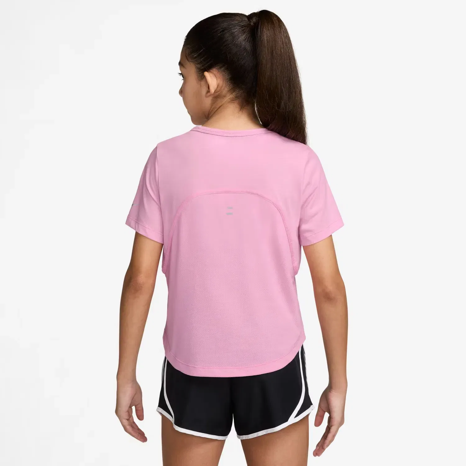Детская футболка для девочек с принтом Nike Dri-FIT Tempo SS Top Nike, Красный — фото 2