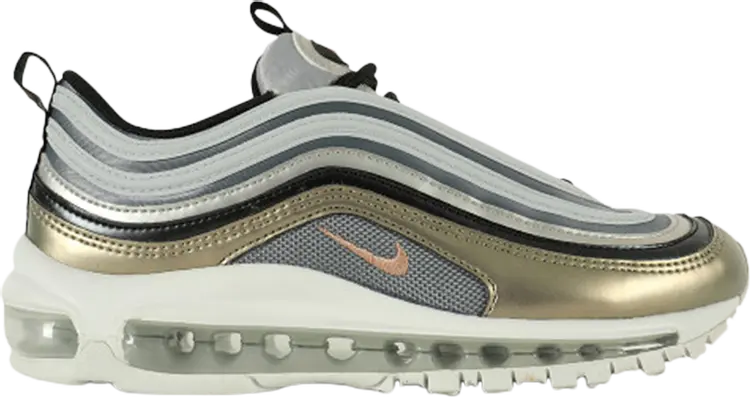 

Кроссовки Nike Air Max 97 SE GS 'Metallic Silver Bronze', серебряный