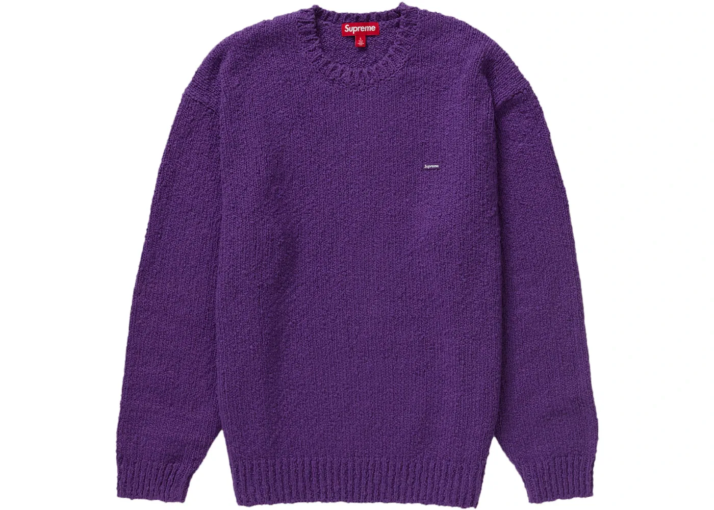 Мужской свитер с ворсистой фактурой Supreme Bouclé Small Box, Purple