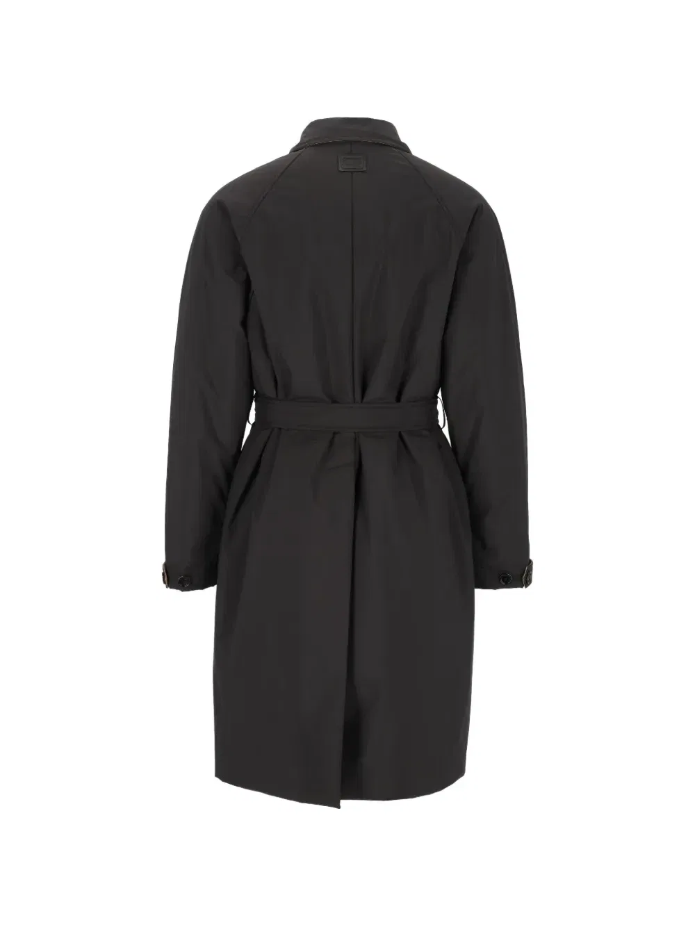 Пальто car coat с поясом на одной пуговице DOLCE & GABBANA, черный — фото 2