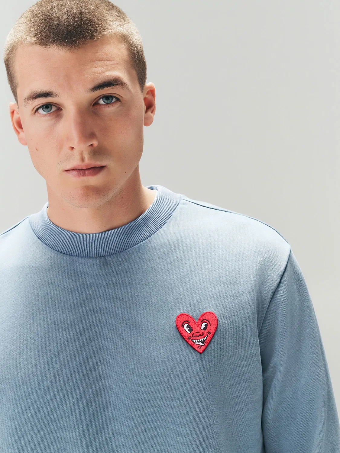 Свитшот с графическим принтом Keith Haring Next, синий