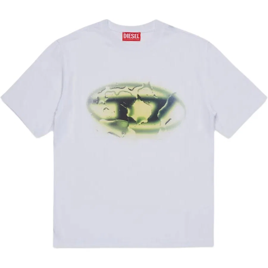 Детская футболка с круглым вырезом DIESEL, White