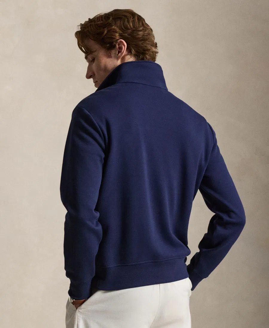 Свитшот с четверть-застежкой Polo Ralph Lauren, Newpot Navy — фото 4