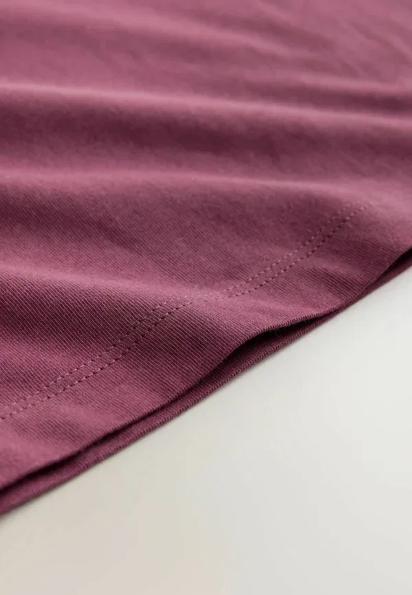 Футболка хлопковая Relaxed fit Next, berry red, красный — фото 3