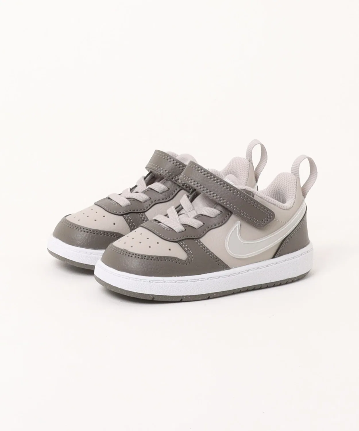 Детские кроссовки с полупрозрачным свушем Court Borough Low JES TDV NIKE, Moon Particle/White